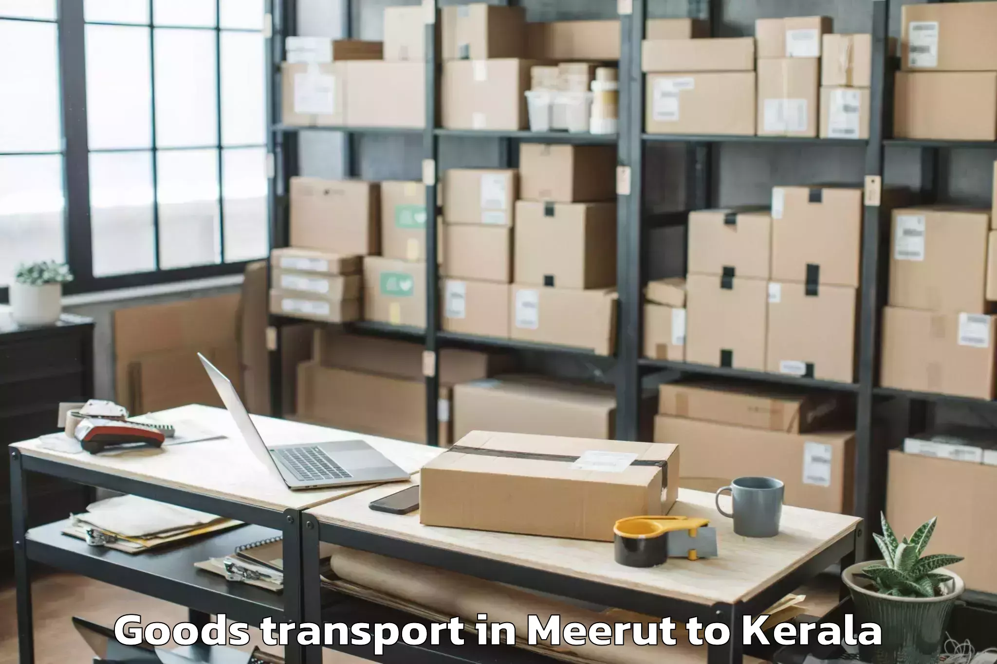 Trusted Meerut to Thiruvananthapuram Internation Goods Transport